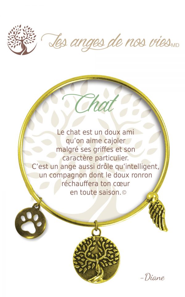 [Clock It To Ya] Bracelet De Charme Chat Or