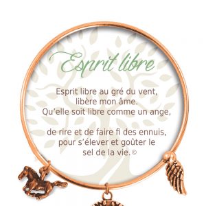 [Clock It To Ya] Bracelet De Charme Esprit Libre Cuivre