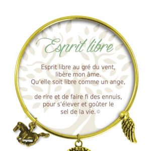 [Clock It To Ya] Bracelet De Charme Esprit Libre Or