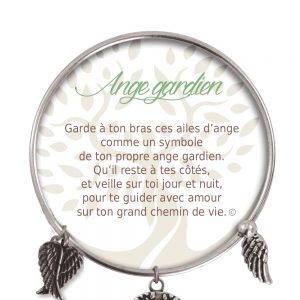 [Clock It To Ya] Bracelet De Charme Ange Gardien Argent