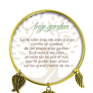[Clock It To Ya] Bracelet De Charme Ange Gardien Or