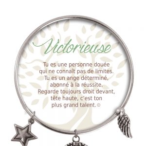 [Clock It To Ya] Bracelet De Charme Victorieuse Argent