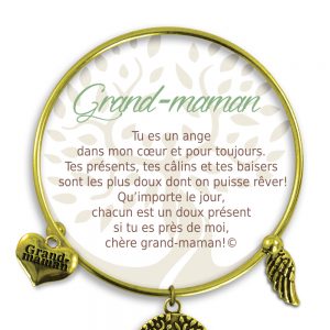 [Clock It To Ya] Bracelet De Charme Grand-maman Or
