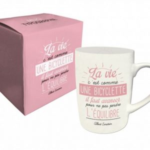 [Incognito] Tasse En Porcelaine - La Vie C'est Comme Une Bicyclette...