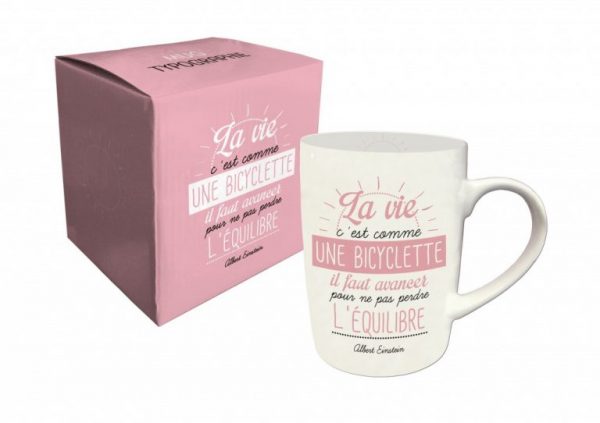 [Incognito] Tasse En Porcelaine - La Vie C'est Comme Une Bicyclette...