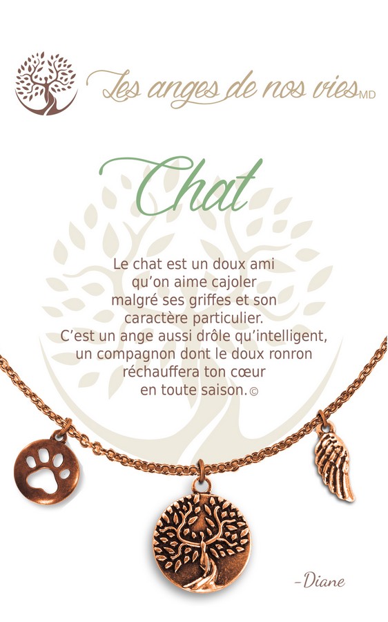 [Clock It To Ya] Collier De Charme - Chat Cuivre