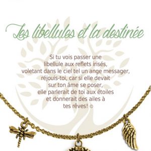 [Clock It To Ya] Collier De Charme - Les Libellules Et La Destinée Or