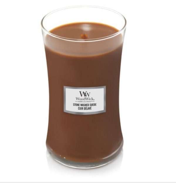 [Woodwick] Bougie Large Stone Washed Suede 610 G