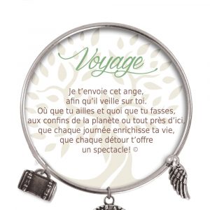 [Clock It To Ya] Bracelet De Charme Voyage Argent