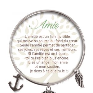 [Clock It To Ya] Bracelet De Charme Amie Argent