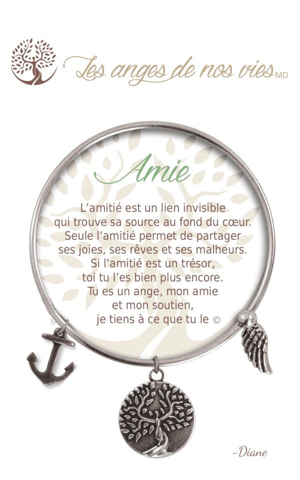 [Clock It To Ya] Bracelet De Charme Amie Argent