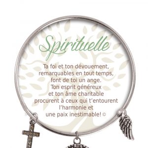 [Clock It To Ya] Bracelet De Charme Spirituelle Argent
