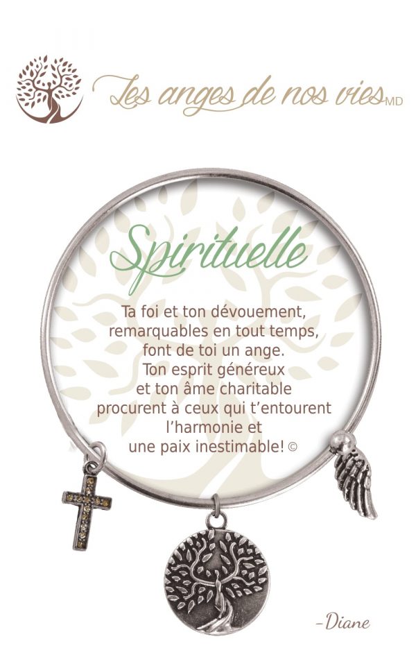 [Clock It To Ya] Bracelet De Charme Spirituelle Argent