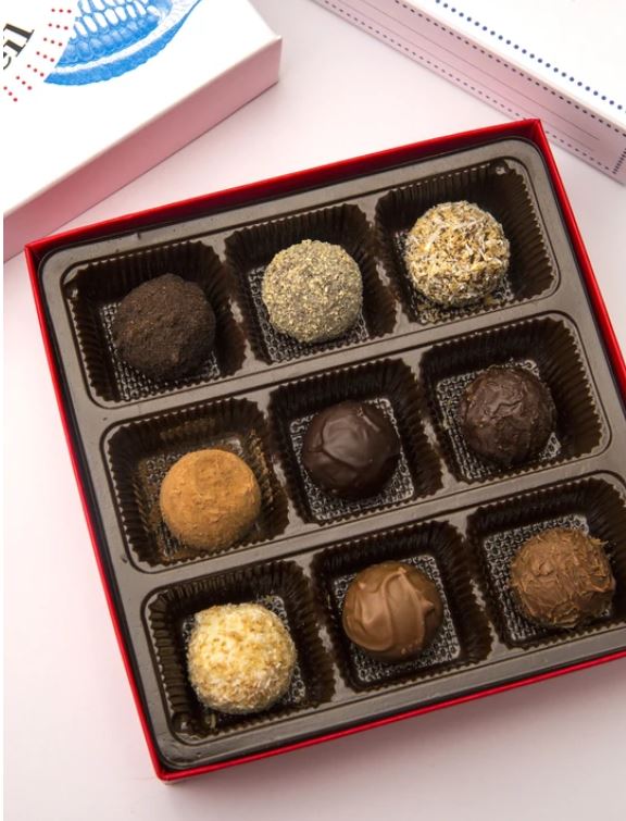 [Juliette & Chocolat] coffret decouverte 9 bonbons pralines