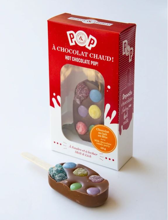 [Juliette & Choco] Pops Chocolat Chaud Chocolat Au Lait En Fête 40 G