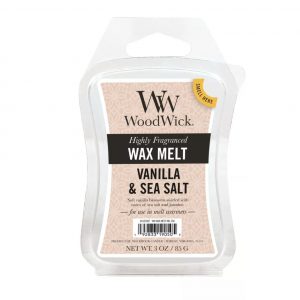 [Woodwick] Cire Fondante Vanilla & Sea Salt (pqt 6) 85 G
