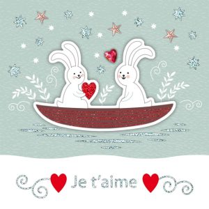 [Incognito] Carte De Souhaits - Je T'aime - Lapins Cdfest28